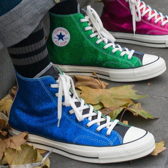 RARE UNISEX JW Anderson x Converse Chuck 70 High Glitter Pack High Tops - Picture 15 of 15